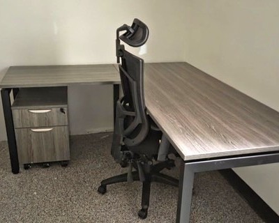 private office desk and chair